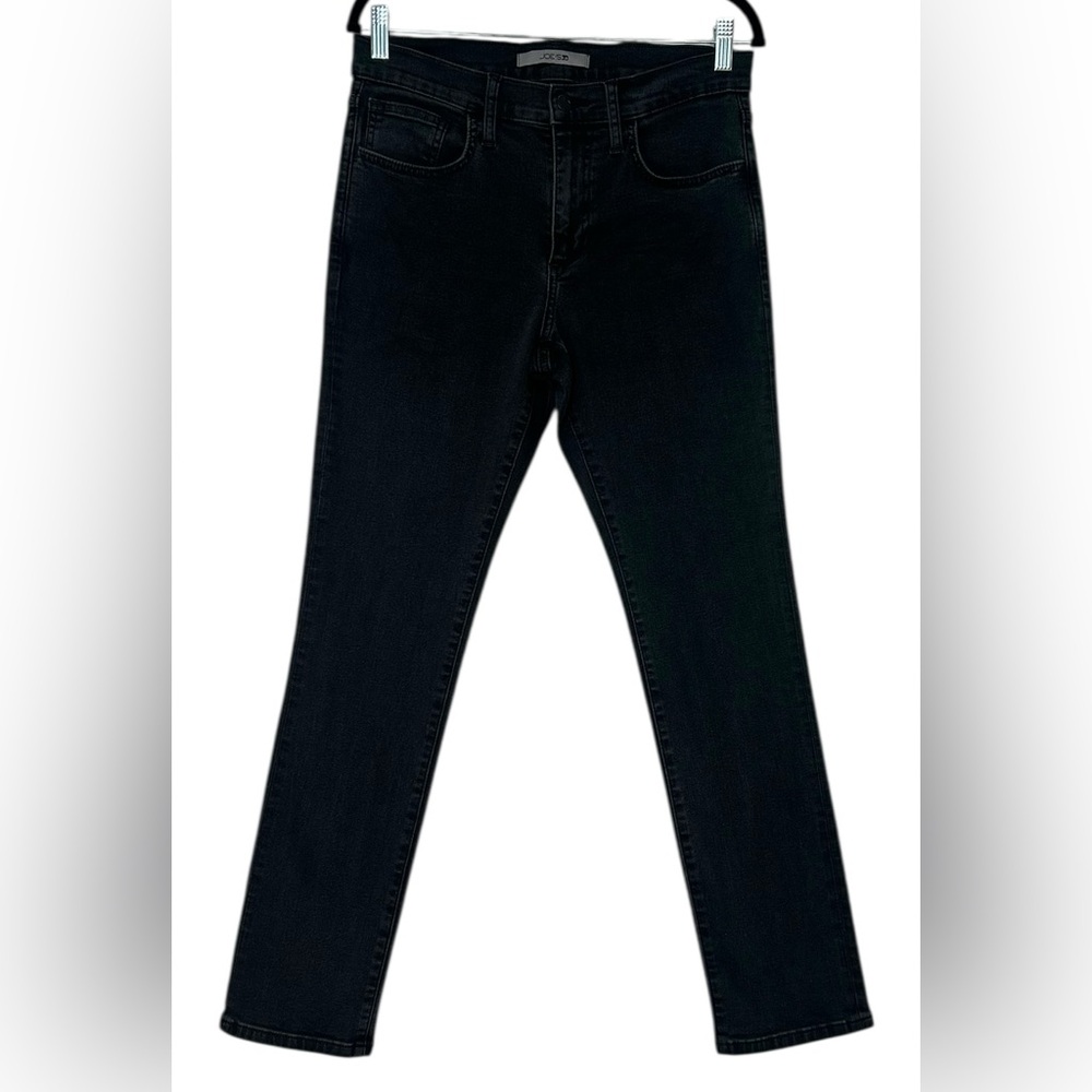 Joe's Jeans Black Slim Fit Straight Leg Denim Jeans Size 28 High Rise Ankle Crop